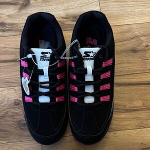 Starter Black Sneakers with Pink Highlights